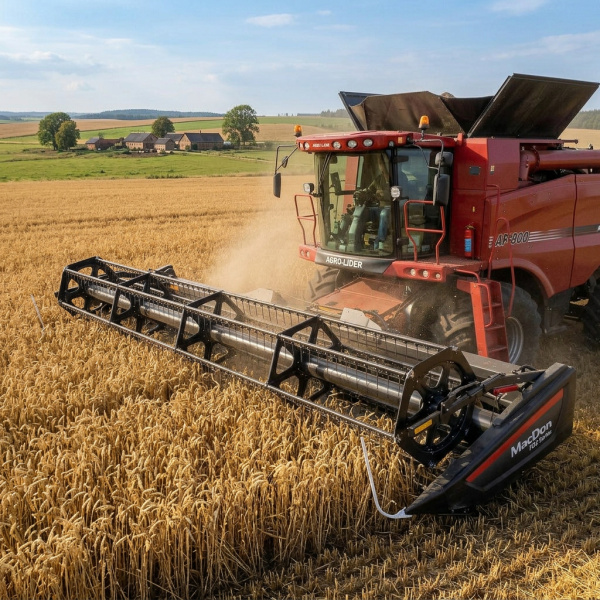 Полотняная жатка с гибким рабочим столом MacDon серии FD2 MACDON